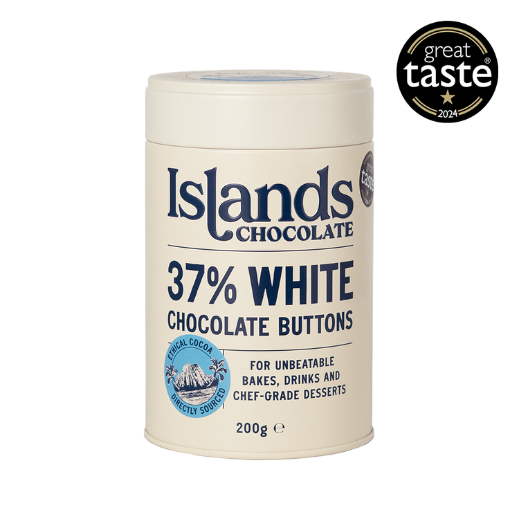 37% White Chocolate Buttons by Islands