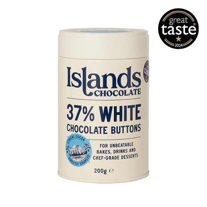 37% White Chocolate Buttons by Islands