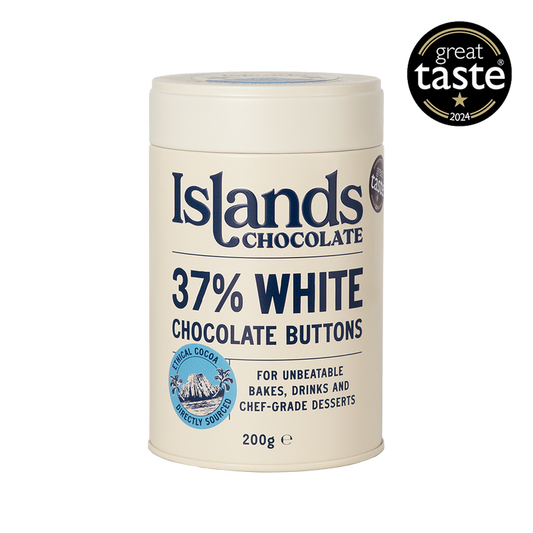 37% White Chocolate Buttons by Islands