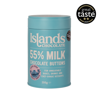 55% Milk Chocolate Buttons by Islands