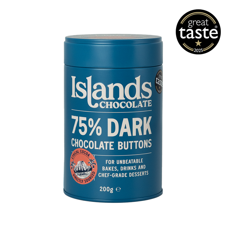 75% Dark Chocolate Buttons by Islands