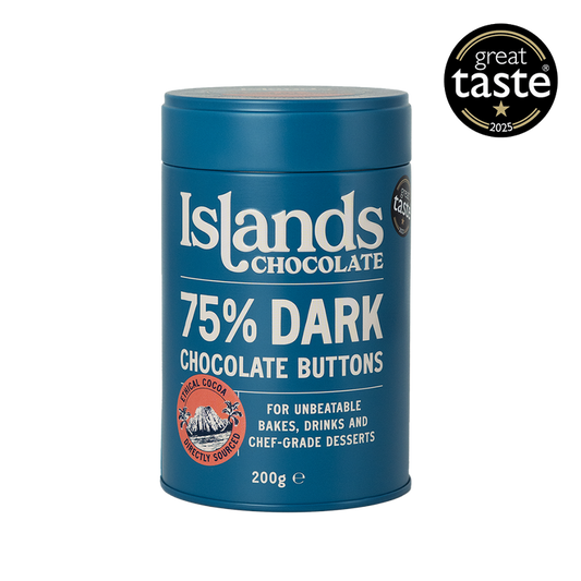 75% Dark Chocolate Buttons by Islands